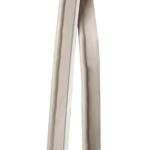 5 m x 1 cm beige Lederpaspelband aus Kunstleder zum Kantennähen von Vokenforu