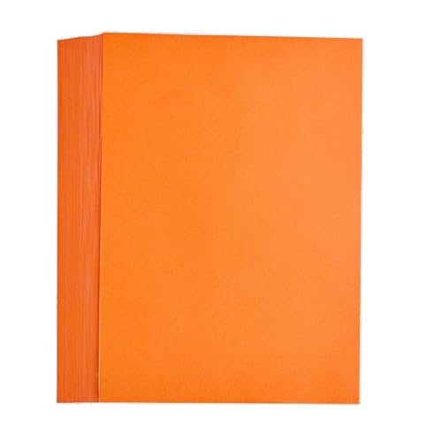 50 Blatt farbiges Kopierpapier, A4, 70 g, doppelseitiges Druckerpapier zum Drucken von Einladungen, Basteln, Orange 50 Blatt farbiges Kopierpapier, A4, 70 g, doppelseitiges Druckerpapier zum Drucken von Einladungen, Basteln, Orange von Vokenforu