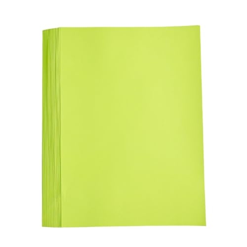 50 Blatt farbiges Kopierpapier, A4, 70 g, doppelseitiges Druckerpapier zum Drucken von Einladungen, Basteln, fluoreszierendes Grün 50 Blatt farbiges Kopierpapier, A4, 70 g, doppelseitiges Druckerpapier zum Drucken von Einladungen, Basteln, fluoreszierendes Grün von Vokenforu