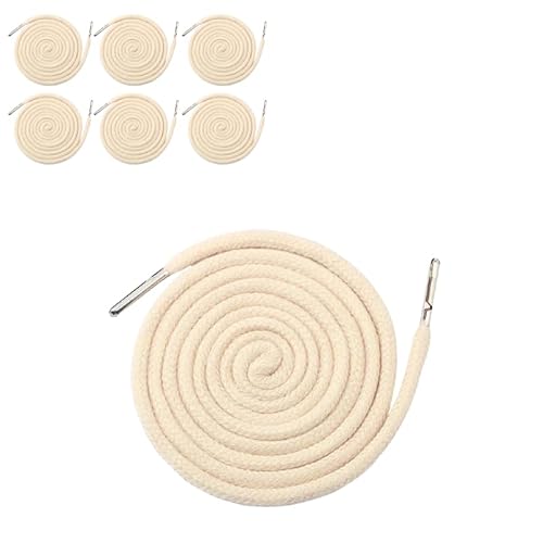 6 Stück beige Kordelzug 1,3 m Polyester Kordelzug Ersatz mit Metallverschluss Enden für Kapuzen-Sweatshirt/Hose/Schuhe 6 Stück beige Kordelzug 1,3 m Polyester Kordelzug Ersatz mit Metallverschluss Enden für Kapuzen-Sweatshirt/Hose/Schuhe von Vokenforu