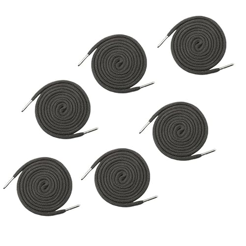 6 Stück dunkelgrauer Kordelzug, 1,3 m Polyester-Kordelzug, Ersatz mit Metallverschlussenden, für Kapuzen-Sweatshirt, Hose, Schuhe 6 Stück dunkelgrauer Kordelzug, 1,3 m Polyester-Kordelzug, Ersatz mit Metallverschlussenden, für Kapuzen-Sweatshirt, Hose, Schuhe von Vokenforu