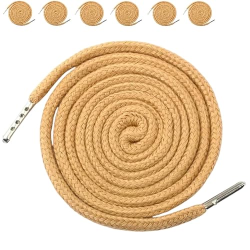 6 Stück gelber Kordelzug, 1,3 m Polyester-Kordelzug, Ersatz mit Metallverschlussenden, für Kapuzen-Sweatshirt, Hose, Schuhe 6 Stück gelber Kordelzug, 1,3 m Polyester-Kordelzug, Ersatz mit Metallverschlussenden, für Kapuzen-Sweatshirt, Hose, Schuhe von Vokenforu