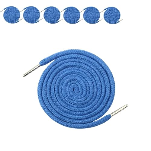 6 Stück marineblauer Kordelzug, 1,3 m Polyester-Kordelzug, Ersatz mit Metallverschluss-Enden für Kapuzen-Sweatshirt/Hose/Schuhe 6 Stück marineblauer Kordelzug, 1,3 m Polyester-Kordelzug, Ersatz mit Metallverschluss-Enden für Kapuzen-Sweatshirt/Hose/Schuhe von Vokenforu