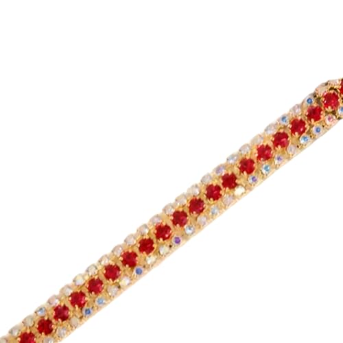 91 cm lange Kristall-Strass-Kette, Strass-Kette, rote Strasssteine für Kleidung, Nähen, Basteln 91 cm lange Kristall-Strass-Kette, Strass-Kette, rote Strasssteine für Kleidung, Nähen, Basteln von Vokenforu