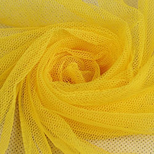 Gelber Netzstoff, 160 cm x 1 m, Polyester-Tüll-Netzstoff, Brautschleiernetz zum Nähen, Basteln, Hochzeitsdekoration Gelber Netzstoff, 160 cm x 1 m, Polyester-Tüll-Netzstoff, Brautschleiernetz zum Nähen, Basteln, Hochzeitsdekoration von Vokenforu