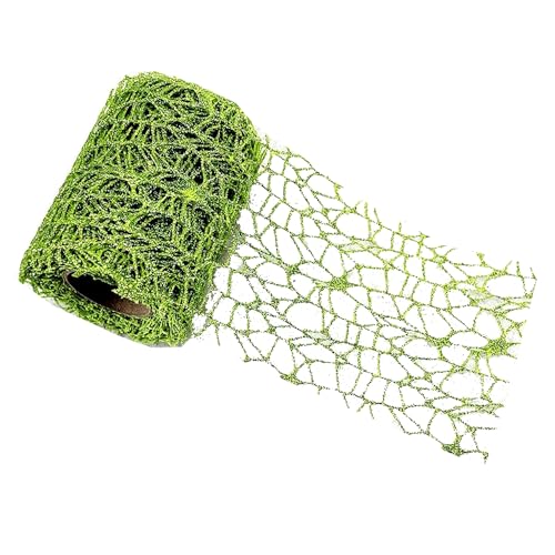 Glitzer-Gaze-Rolle, 10 cm x 4,5 m, Blumenverpackung, dekoratives Kunststoffnetz für Bastelarbeiten, Blumen, Geschenkverpackungen, Grün Glitzer-Gaze-Rolle, 10 cm x 4,5 m, Blumenverpackung, dekoratives Kunststoffnetz für Bastelarbeiten, Blumen, Geschenkverpackungen, Grün von Vokenforu
