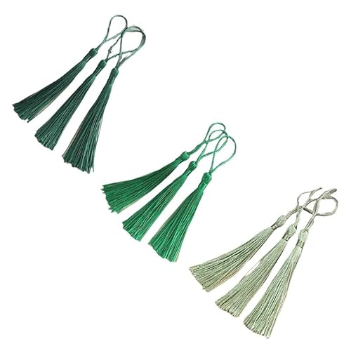 Mini-Quasten, 13 cm, 3 Farben, Polyester, Lesezeichen, Quasten für Bastelarbeiten, Schlüsselanhänger, 60 Stück Mini-Quasten, 13 cm, 3 Farben, Polyester, Lesezeichen, Quasten für Bastelarbeiten, Schlüsselanhänger, 60 Stück von Vokenforu