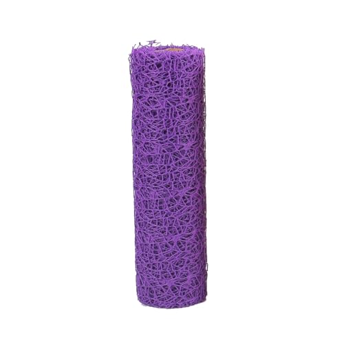 Netzstoff mit Blumenmuster, 28 cm x 457 cm, Polyester-Gaze-Rolle, dekorativer Netzstoff für Bastelarbeiten, Blumen-Geschenkverpackungen, lila Netzstoff mit Blumenmuster, 28 cm x 457 cm, Polyester-Gaze-Rolle, dekorativer Netzstoff für Bastelarbeiten, Blumen-Geschenkverpackungen, lila von Vokenforu