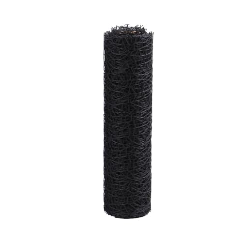 Netzstoff mit Blumenmuster, 28 cm x 457 cm, Polyester-Gaze-Rolle, dekorativer Netzstoff für Bastelarbeiten, Blumenverpackungen, Schwarz Netzstoff mit Blumenmuster, 28 cm x 457 cm, Polyester-Gaze-Rolle, dekorativer Netzstoff für Bastelarbeiten, Blumenverpackungen, Schwarz von Vokenforu
