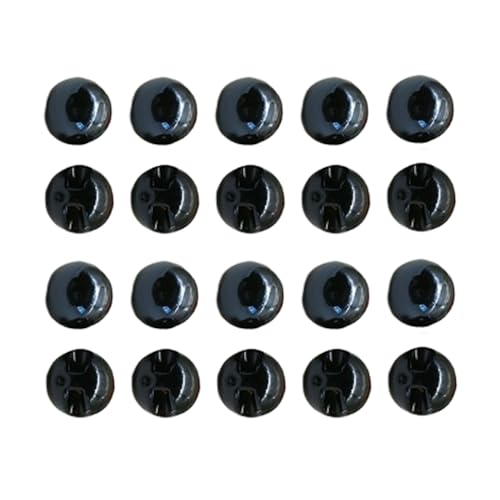 Runde Acryl-Perlenknöpfe, 12,5 mm, zum Nähen, Basteln, Kleidung, Nähen, Schwarz, 20 Stück Runde Acryl-Perlenknöpfe, 12,5 mm, zum Nähen, Basteln, Kleidung, Nähen, Schwarz, 20 Stück von Vokenforu