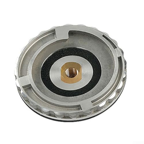 1,27 cm Schneckenschloss, Aluminium-Gummi-Adapter für M14 5/8-11 Gewinde, Schnellwechsel-Polierpads, Schleifhalter (12,7 cm, 15,8 mm Gewinde) von Volakebeing