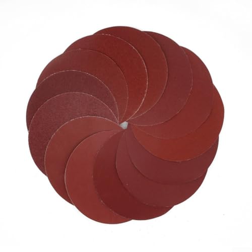 10 Stück 12,7 cm Klett-Schleifscheiben, Körnung 40–2000, rund, Schleifpapier für Schwingschleifer, Polieren, Schleifen, Holz, Metall (Körnung 60) von Volakebeing