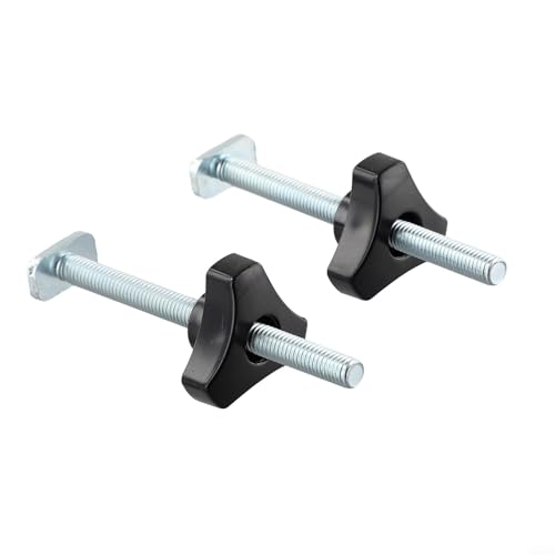 2 Sets M8 T-Schienen-Schrauben, Knöpfe, T-Nut-Bolzen und Knäufe, Klemmen für Holzbearbeitung, Vorrichtungen, Hardware-Kit, schwarz, silber, Kunststoff, Metallgewinde 2 Sets M8 T-Schienen-Schrauben, Knöpfe, T-Nut-Bolzen und Knäufe, Klemmen für Holzbearbeitung, Vorrichtungen, Hardware-Kit, schwarz, silber, Kunststoff, Metallgewinde von Volakebeing