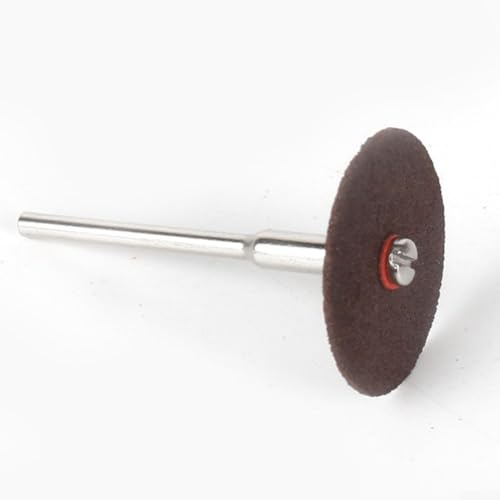 36 Stück Harz-Trennscheiben, 24 mm, Mini-Trennscheiben mit Dorn für Drehwerkzeuge, Metall, Kunststoff, Faser, Holz, Dremel-kompatibel (Braun + 3 mm) von Volakebeing
