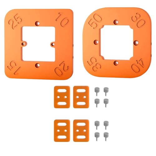 4-in-1 Holzbearbeitungsfräse, Eckradiusschablone, Vorlage für Präzisions-Schreinerkantenschneiden und Holzeckenformen, R10-R25 R30-R50(B) von Volakebeing