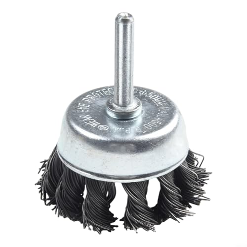 5,1 cm große Metalldraht-Schalenbürste, gekräuselt, 6 mm Schaft, Schleifer, Bohrer, Rostfarbe, robuste Stahlbürste 5,1 cm große Metalldraht-Schalenbürste, gekräuselt, 6 mm Schaft, Schleifer, Bohrer, Rostfarbe, robuste Stahlbürste von Volakebeing