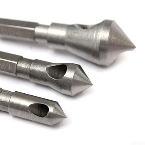 6-teiliges beschichtetes Kegelsenker-Entgratungsbohrer-Set, Anfas-Schneidwerkzeuge für Metall, Holz, Kunststoff, 5/64-17/32 Lagerstahl 6-teiliges beschichtetes Kegelsenker-Entgratungsbohrer-Set, Anfas-Schneidwerkzeuge für Metall, Holz, Kunststoff, 5/64-17/32 Lagerstahl von Volakebeing