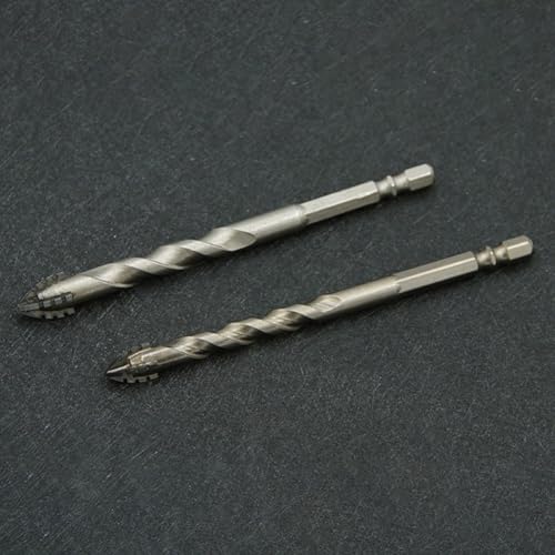 Exzenterbohrer, vierschneidig, Dreieck-Design, Glas, Fliesen, Keramik, Bohrwerkzeug, Sechskantschaft, Stahllegierung, für Steinplatten, Beton, Granit (14 mm) von Volakebeing