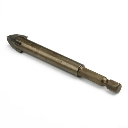 Hartmetallspitze Steinbohrer mit 4 Schneiden für Keramik, Granit, Fliesen, Stein, Holz, Kunststoff, Beton, Wandbohrung, industriell beschichtet (12 mm) von Volakebeing