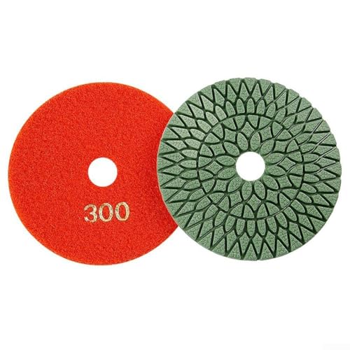 Nasspolierpad für Granit, Marmor, Beton, Stein, Harzbindung, Schleifscheibe, Körnung 50 bis 3000, Nassanwendung, 100 mm (300#) von Volakebeing