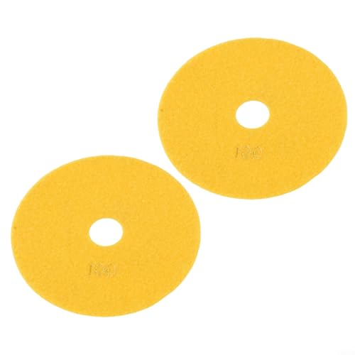 Polierpads für Beton, Granit, Marmor, Stein, Nass-, Trockenschleifscheiben, 150 mm, flexibles Bodenpolierwerkzeug, 2 Stück (2 Stück, Körnung 100) von Volakebeing