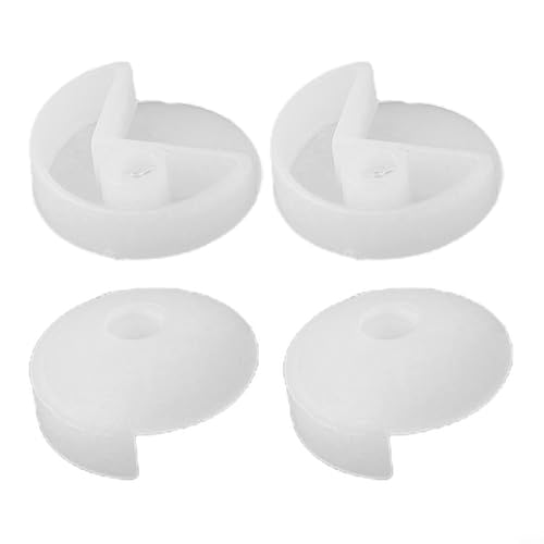 Rahmenloses Spiegel-Wandbefestigungsset, Kunststoff-Montageclips mit Schrauben, klare 90°/180°/270°-Optionen, 5 mm Höhe, für Glasscheiben, 20/50-teiliges Set (A 50 Stück) von Volakebeing