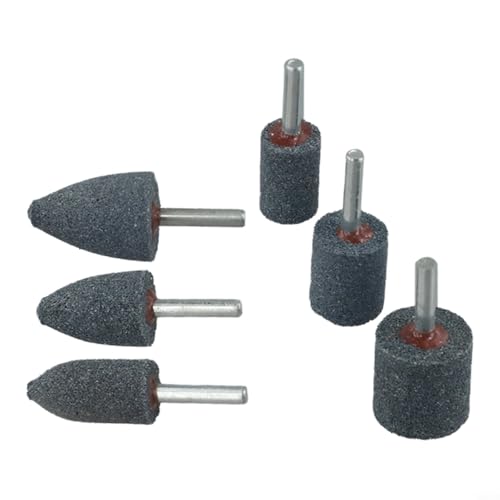 Schleifpunkte, 6 mm Schaft, zylindrischer Schleifstein, Drehwerkzeug-Bits für Metallpolieren, Entgraten, Rostentfernung, 6 Stück Schleifpunkte, 6 mm Schaft, zylindrischer Schleifstein, Drehwerkzeug-Bits für Metallpolieren, Entgraten, Rostentfernung, 6 Stück von Volakebeing