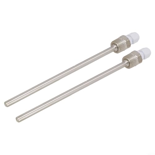 Thermowell G 1/2 Gewinde-Tauchhülse für Temperatursensor, Edelstahl, PN40, Feststellschraube, 8 x 30 mm bis 8 x 300 mm, für HVAC (8 x 200 mm), 2 Stück von Volakebeing