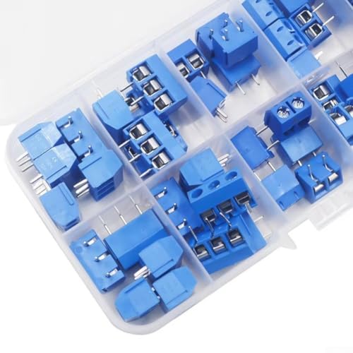 Volakebeing 1 Box/50 Stück 5,0 mm 0,5 cm Abstand Leiterplattenmontage, Schraubklemmenblock, 2P, 3P, 4P-Stecker, 150 V, 6 A, für Arduino-Leiterplatte, Blau Volakebeing 1 Box/50 Stück 5,0 mm 0,5 cm Abstand Leiterplattenmontage, Schraubklemmenblock, 2P, 3P, 4P-Stecker, 150 V, 6 A, für Arduino-Leiterplatte, Blau von Volakebeing