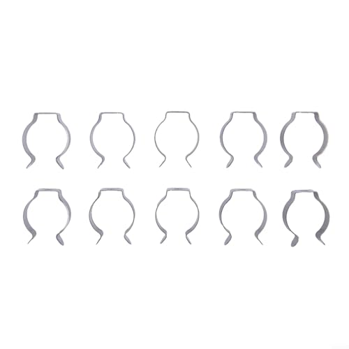 Volakebeing 10 Stück Manganstahl-Werkzeug-Feder-Frottee-Clips, robuste Aufbewahrungsbügel, Wandhalterung, Klemmen für Besen, Bürsten, Rechen, mehrere Größen (25 mm) von Volakebeing