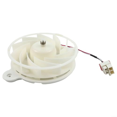 Volakebeing DA31-00287B Kühlschrank-Lüftermotor DC12V für Samsung-Kühlerlüfter, Ersatzteil, Thermomotor, 1870 U/min, energieeffizient, weiß, Kunststoff, Metall von Volakebeing