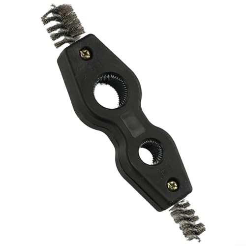 Volakebeing Kupferrohrbürste, Sanitärbürsten-Set mit 4-in-1-Batterieklemmen-Reiniger, Metallrohr-Reinigungsset, Bohraufsatzbürste für 15 mm und 22 mm Kupferrohre (15 mm) von Volakebeing