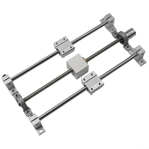 Volakebeing Linearschienenführungs-Set, T8, 150/250/350 mm, Doppelstabbewegungskomponenten mit Lager, Kupplung, Montagesatz (250 mm) von Volakebeing