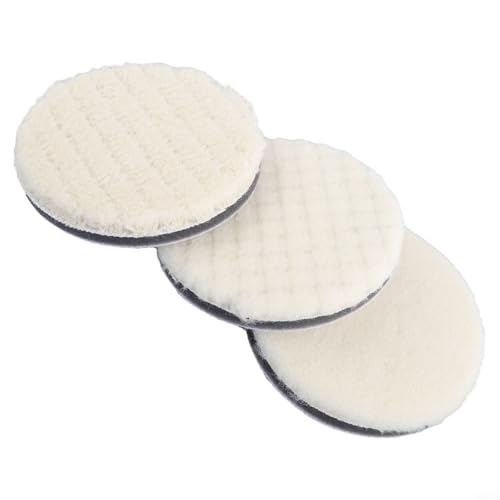 Woll-Polierpads, Auto-Polierpads, Wachsscheiben, 7,6 cm, für Auto-Detailing, elektrische pneumatische Poliermaschine, Weiß, 7,6 cm Woll-Polierpads, Auto-Polierpads, Wachsscheiben, 7,6 cm, für Auto-Detailing, elektrische pneumatische Poliermaschine, Weiß, 7,6 cm von Volakebeing
