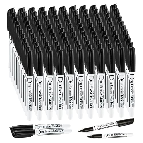 Volcanics Schwarze, trocken abwischbare Marker, geruchsarm, feine Whiteboard-Marker, dünn, Box mit 125 Stück Volcanics Schwarze, trocken abwischbare Marker, geruchsarm, feine Whiteboard-Marker, dünn, Box mit 125 Stück von Volcanics