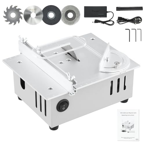 Mini Tischkreissäge, 96W 7-Gang-Netzteil Einstellbarer Table Saw Präzisions Tischsäge 0,1-15mm Sägeblatt Höhenverstellbarer Sicherheitsklappe Miniatur-Holzbastelschnitte Handwerk DIY Handgefertigtes Mini Tischkreissäge, 96W 7-Gang-Netzteil Einstellbarer Table Saw Präzisions Tischsäge 0,1-15mm Sägeblatt Höhenverstellbarer Sicherheitsklappe Miniatur-Holzbastelschnitte Handwerk DIY Handgefertigtes von VoliVeeta
