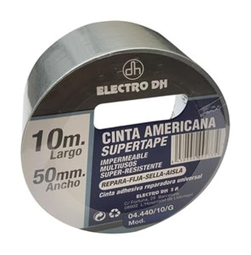 VoltShine 10 m graues Klebeband, robust und langlebig, ideal für Bastelarbeiten, Reparaturen und den Heimgebrauch. von VoltShine