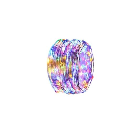 VoltShine 4m RGBY LED Lichterkette mit Kupferdraht und Batterie, ideal für festliche Dekorationen und gemütliche Atmosphäre. von VoltShine
