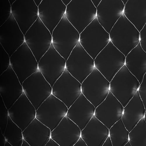 VoltShine Flache LED-Lichter mit 3AA-Batterie, 4,5 m x 1,5 m, kaltweiß, IP44, für Innen- und Außendekoration, ideal für Partys und Umgebungen. von VoltShine