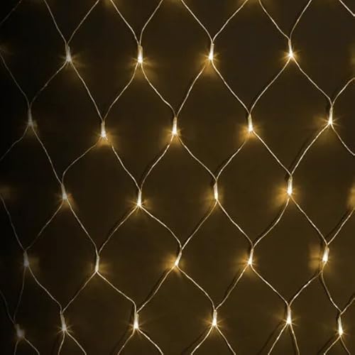 VoltShine Flache LED-Lichterkette, 3 AA-Batterie, warmweiß, 3 m x 1,5 m, ideal zur Dekoration von Räumen und zur Verschönerung von festlichen Umgebungen. von VoltShine