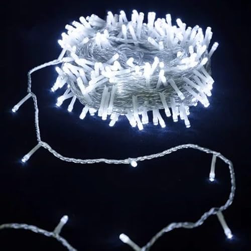 VoltShine Flache LED-Lichterkette, 5 m, 3 AA-Batterien, kaltweiß, für Innen- und Außenbereiche. von VoltShine