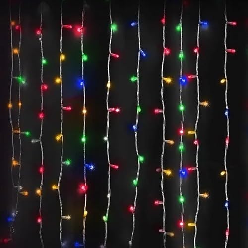 VoltShine Flache Vorhanglichter, 3 AA-Batterie, RGB und Gelb, 1 m x 1 m, ideal für festliche und stimmungsvolle Dekorationen. VoltShine Flache Vorhanglichter, 3 AA-Batterie, RGB und Gelb, 1 m x 1 m, ideal für festliche und stimmungsvolle Dekorationen. von VoltShine