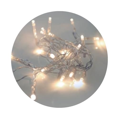 VoltShine LED-Lichterkette, 0,9 m, IP20, silberfarben, ideal für Innen- und Außendekoration bei Partys und Veranstaltungen. von VoltShine