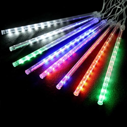 VoltShine LED Solar Lichterkette Ø 30cm RGBW 5m Länge IP65 Wasserdicht Ideal für Außendekoration von VoltShine