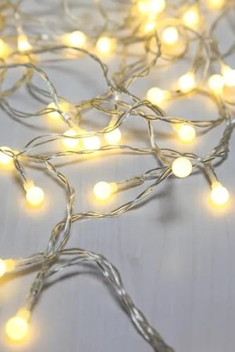 VoltShine LED Streifen - weißer Streifen mit 100 Lichtern - ideal für Dekoration, geringer Stromverbrauch und einfache Installation von VoltShine