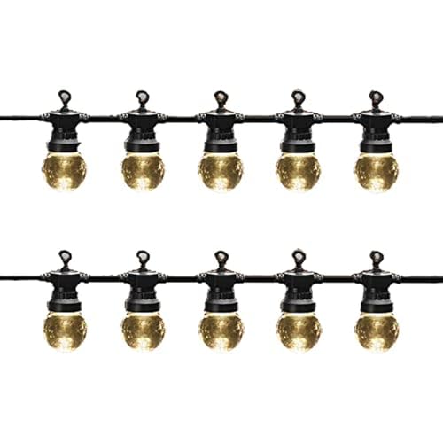 VoltShine Lichterkette 6 W, 8 m, 3000 K mit 10 Lampen, ideal für die Beleuchtung Ihres Außenbereichs, IP44, wasserdicht und wetterfest, perfekt für jeden Anlass. VoltShine Lichterkette 6 W, 8 m, 3000 K mit 10 Lampen, ideal für die Beleuchtung Ihres Außenbereichs, IP44, wasserdicht und wetterfest, perfekt für jeden Anlass. von VoltShine