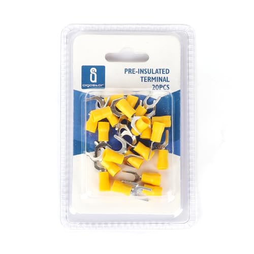 Vorisolierte Klemme SV2-6, gelb, ideal für sichere elektrische Verbindungen, Packung mit 20 Stück in Blisterverpackung, DIY-Projekte und Reparaturen. Vorisolierte Klemme SV2-6, gelb, ideal für sichere elektrische Verbindungen, Packung mit 20 Stück in Blisterverpackung, DIY-Projekte und Reparaturen. von VoltShine