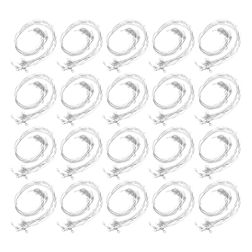 Vomeko Gewachste Halskettenschnur, mit Karabinerverschluss, Kordeln für Anhänger, für DIY-Armband-Anhänger, Weiß, 200 Stück Vomeko Gewachste Halskettenschnur, mit Karabinerverschluss, Kordeln für Anhänger, für DIY-Armband-Anhänger, Weiß, 200 Stück von Vomeko