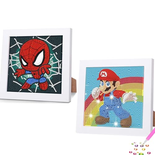 Vomkela 5D Diamond Painting Kinder Set,Diamant Painting Bilder Arts Craft für Home Decor,Diamant Painting Sticker Bastelset Kinder für Jungen und Mädchen (Typ 9) von Vomkela