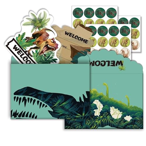 Vomkela Einladungskarten Dino Kindergeburtstag Junge,12 Stück Einladungskarten Schmetterling Set,Geburtstagseinladungen mit Umschlag und Aufkleber für Mädchen Junge Kindergeburtstag Party Vomkela Einladungskarten Dino Kindergeburtstag Junge,12 Stück Einladungskarten Schmetterling Set,Geburtstagseinladungen mit Umschlag und Aufkleber für Mädchen Junge Kindergeburtstag Party von Vomkela